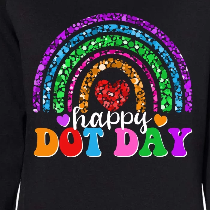 Cute Happy Dot Day Polka Dots Womens California Wash Sweatshirt