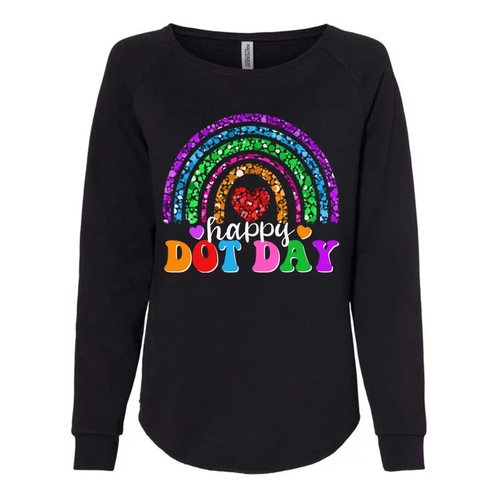 Cute Happy Dot Day Polka Dots Womens California Wash Sweatshirt