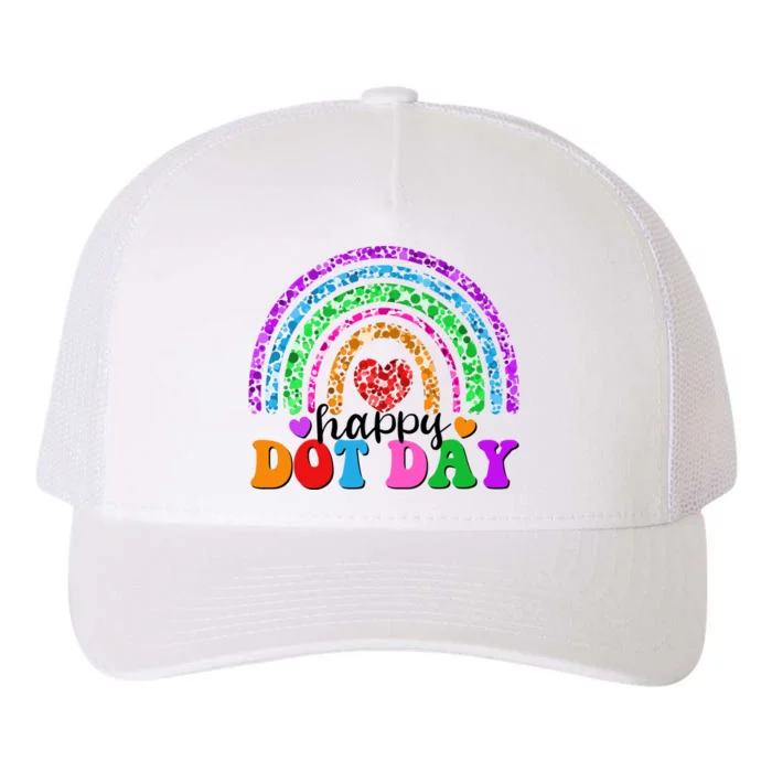 Cute Happy Dot Day Polka Dots Yupoong Adult 5-Panel Trucker Hat