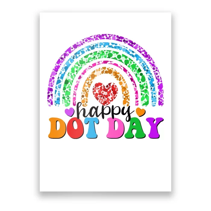 Cute Happy Dot Day Polka Dots Poster