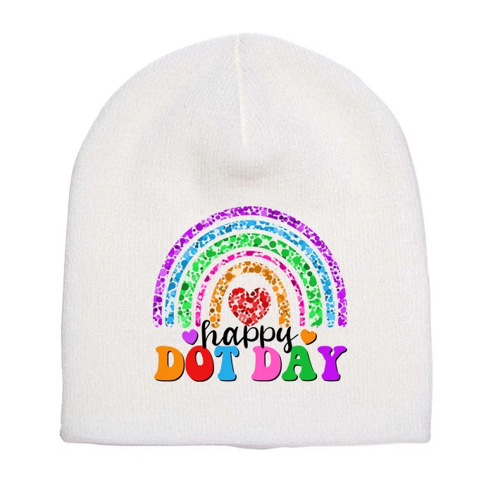 Cute Happy Dot Day Polka Dots Short Acrylic Beanie