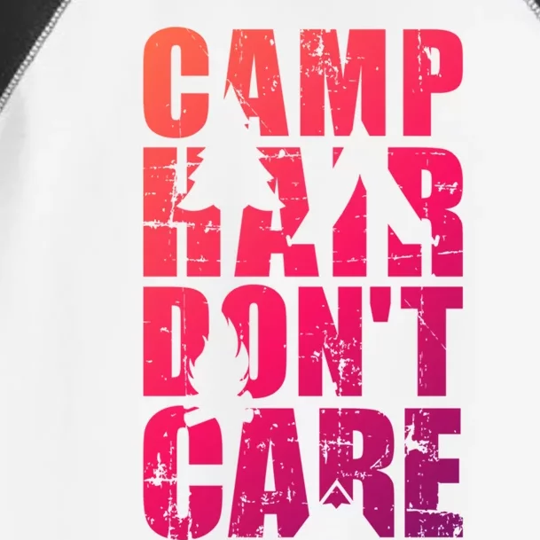 Camp Hair Dont Care Camping Gift Toddler Fine Jersey T-Shirt