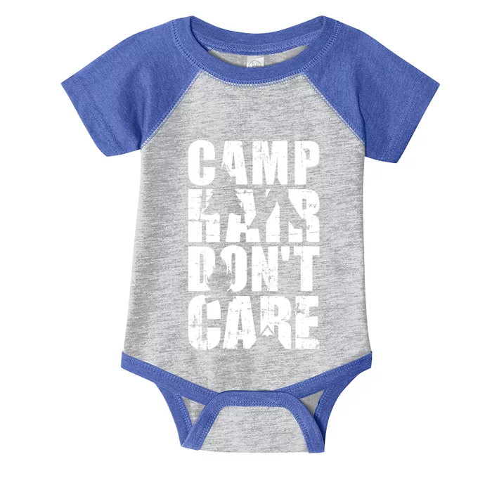 Camp Hair Dont Care Camping Great Gift Infant Baby Jersey Bodysuit