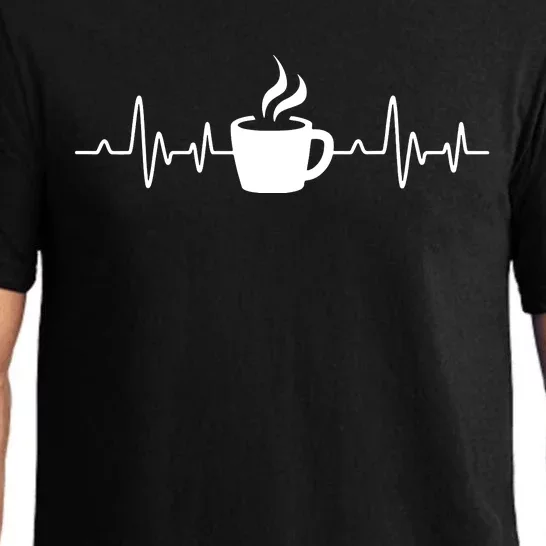 Coffee Heartbeat Drinking Coffee Pajama Set