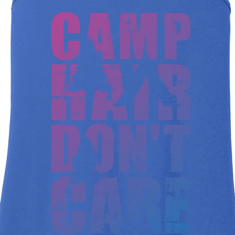 Camp Hair Dont Care Camping Great Gift Ladies Essential Tank