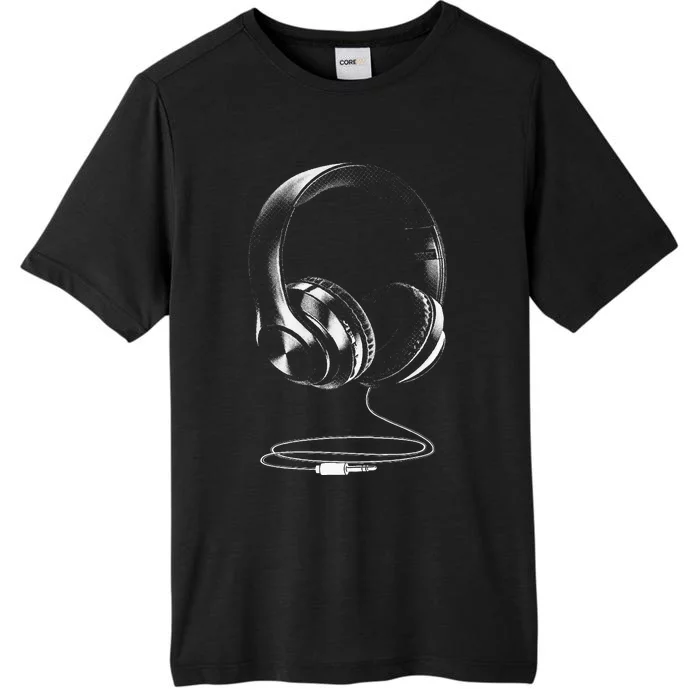 Cool Headphones Design For Men Women DJ Music Artist Lover ChromaSoft Performance T-Shirt