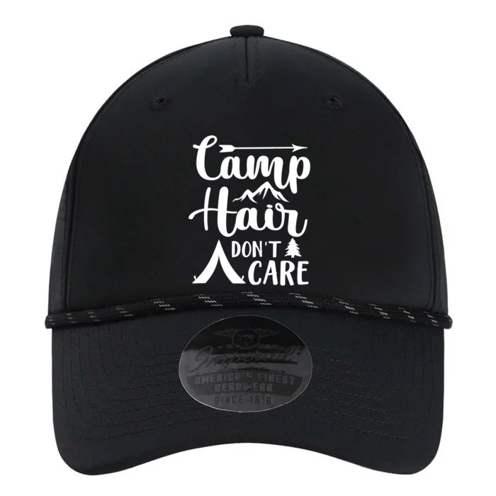 Camp Hair Dont Care Cute Outdoor Wilderness Fun Meaningful Gift Performance The Dyno Cap