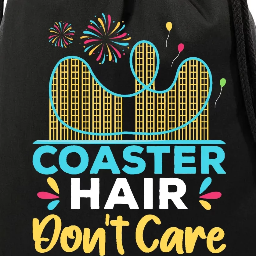 Coaster Hair Don't Care Rollercoaster Drawstring Bag