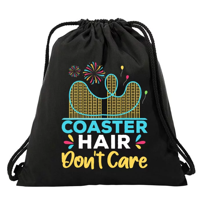 Coaster Hair Don't Care Rollercoaster Drawstring Bag