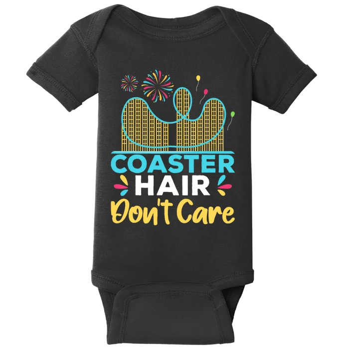 Coaster Hair Don't Care Rollercoaster Baby Bodysuit