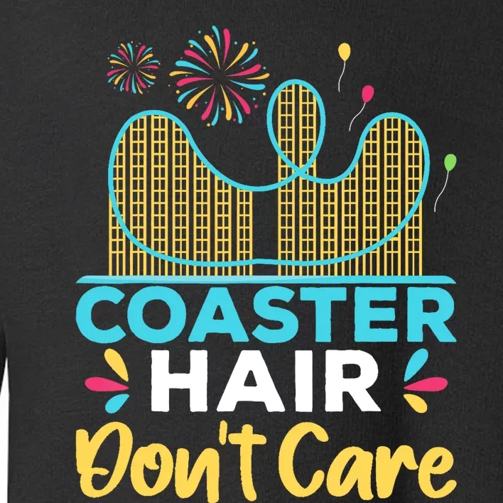 Coaster Hair Don't Care Rollercoaster Toddler Sweatshirt