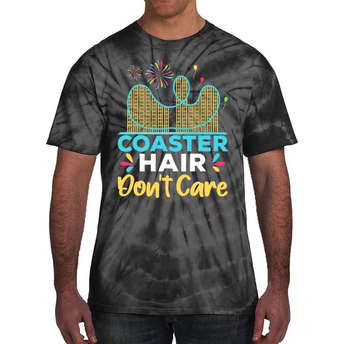 Coaster Hair Don't Care Rollercoaster Tie-Dye T-Shirt