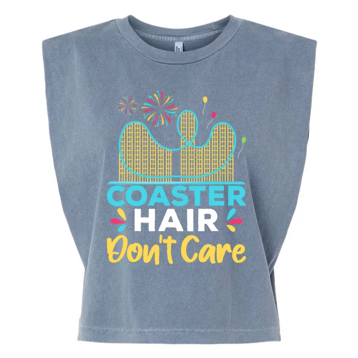 Coaster Hair Don't Care Rollercoaster Garment-Dyed Women's Muscle Tee