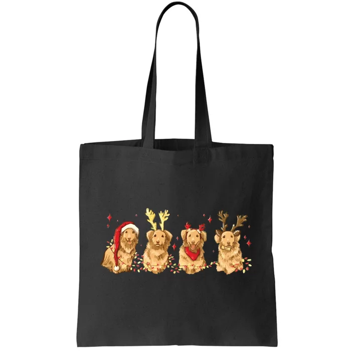 Cute Holiday Dog Graphic Tote Bag