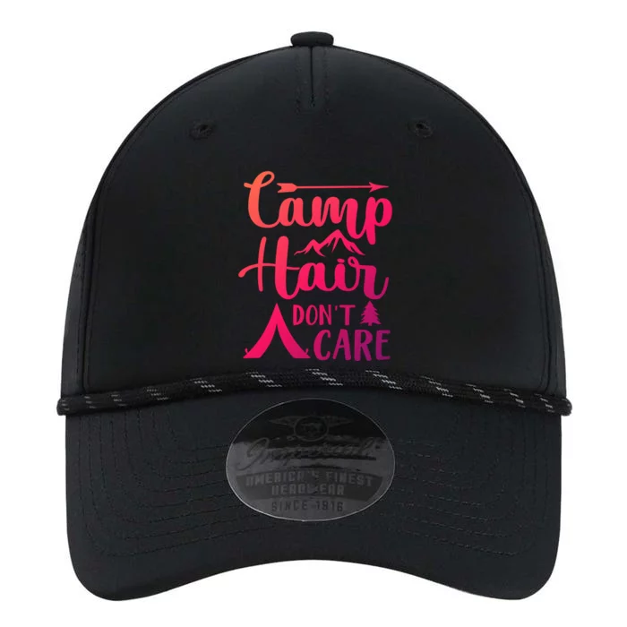 Camp Hair Dont Care Cute Outdoor Wilderness Fun Meaningful Gift Performance The Dyno Cap