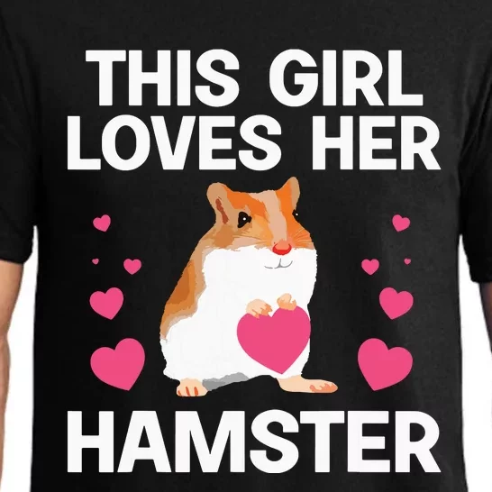 Cute Hamster Design For Women Girl Rodent Pet Hamster Lover Pajama Set