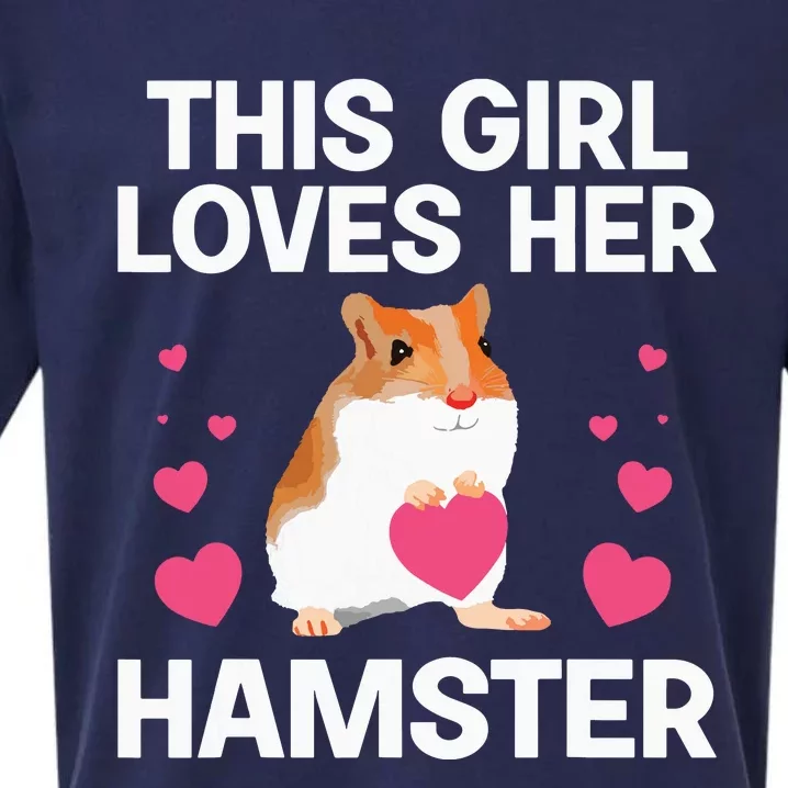 Cute Hamster Design For Women Girl Rodent Pet Hamster Lover Sueded Cloud Jersey T-Shirt