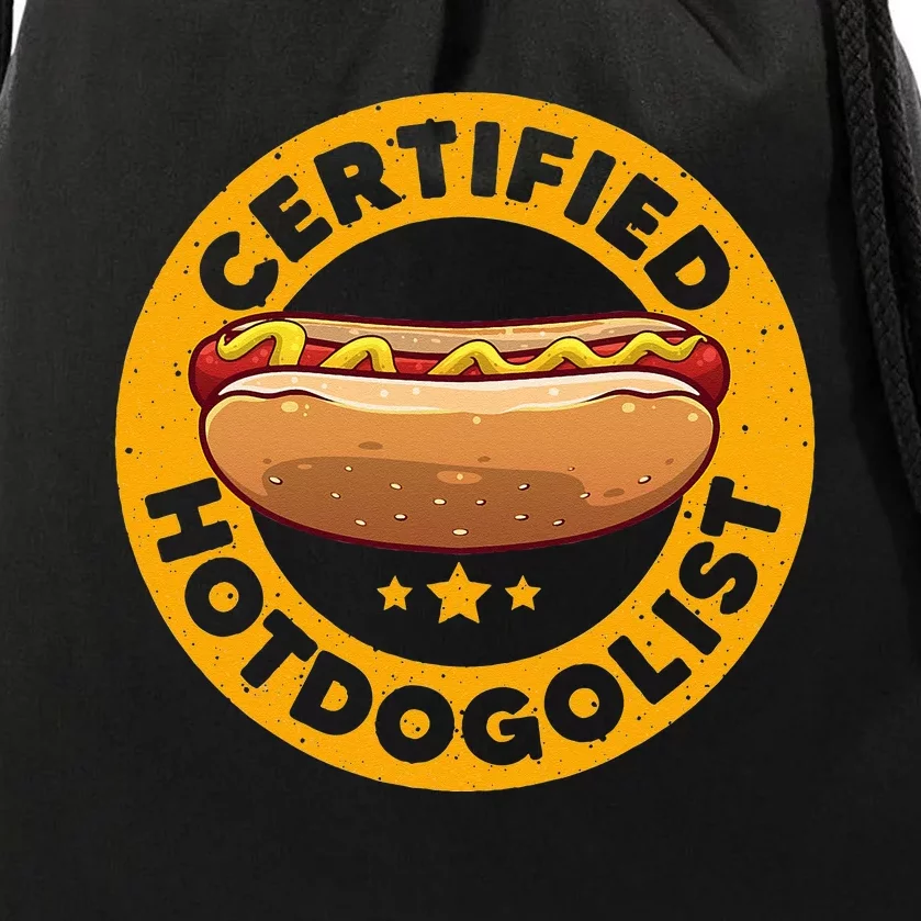 Cool Hot Dog Design For Men Women Sausage Hot Dog Lover Drawstring Bag