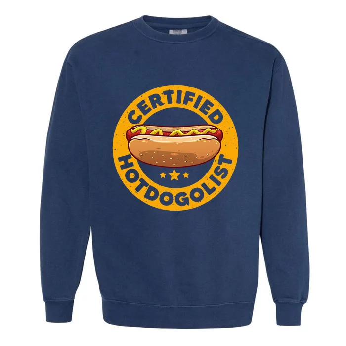 Cool Hot Dog Design For Men Women Sausage Hot Dog Lover Garment-Dyed Sweatshirt