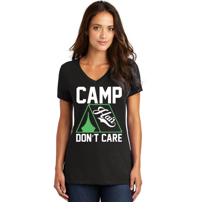 Camp Hair Dont Care Women's V-Neck T-Shirt