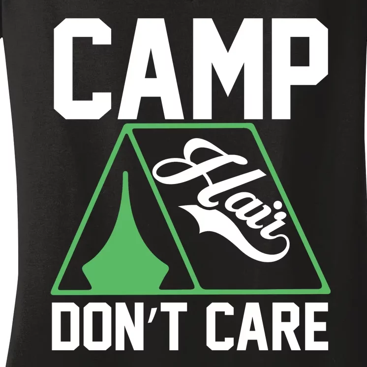 Camp Hair Dont Care Women's V-Neck T-Shirt