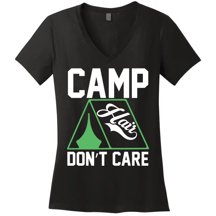 Camp Hair Dont Care Women's V-Neck T-Shirt