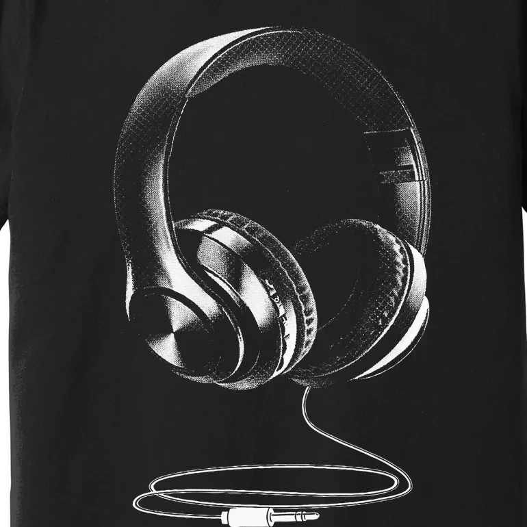 Cool Headphones Design For Men Women DJ Music Artist Lover Premium T-Shirt