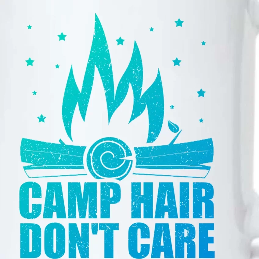 Camp Hair Dont Care Funny Camping Gift Meaningful Gift Black Color Changing Mug