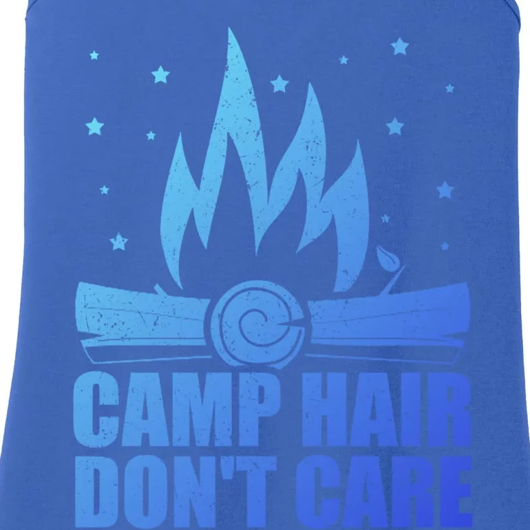 Camp Hair Dont Care Funny Camping Gift Meaningful Gift Ladies Essential Tank