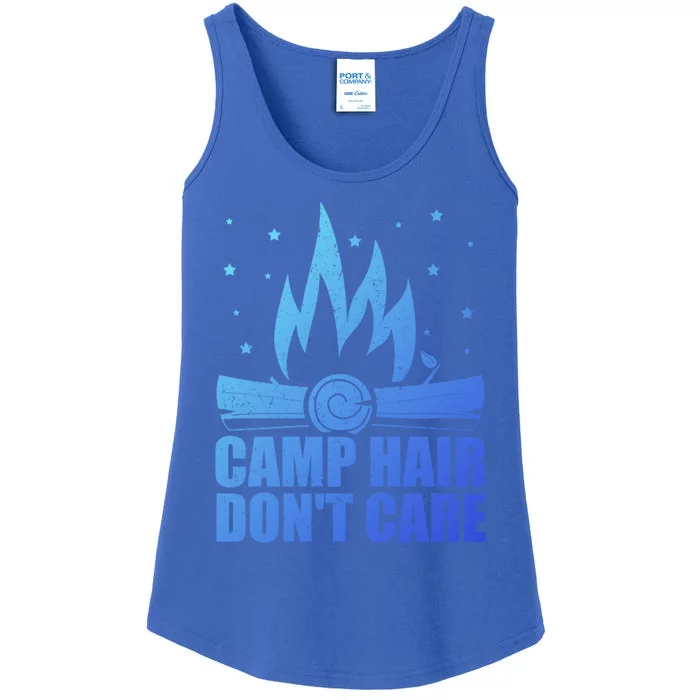 Camp Hair Dont Care Funny Camping Gift Meaningful Gift Ladies Essential Tank