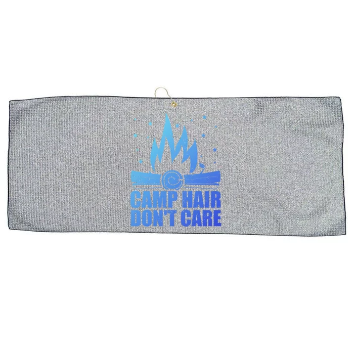 Camp Hair Dont Care Funny Camping Gift Meaningful Gift Large Microfiber Waffle Golf Towel