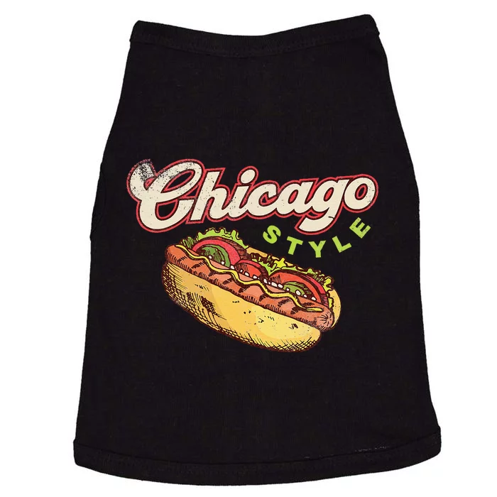 Chicago Hot Dog Hotdog Tourist Summer Souvenir Travel Doggie Tank