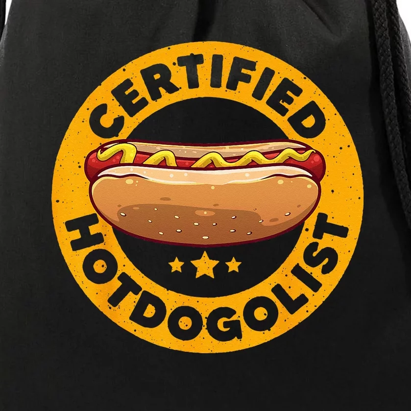 Cool Hot Dog Design For Sausage Hot Dog Lover Drawstring Bag