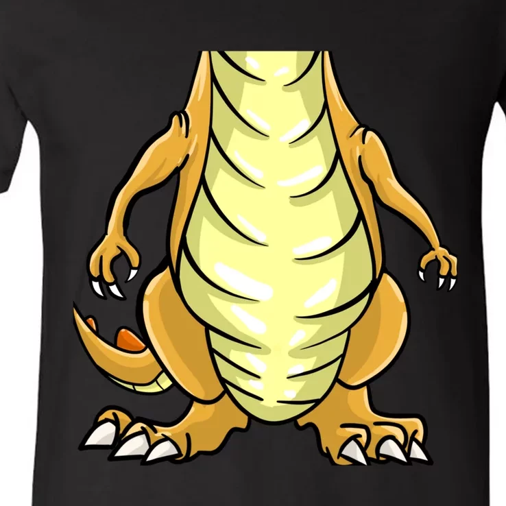 Cute Headless Dinosaur Costume Halloween Funny Animal Gift V-Neck T-Shirt