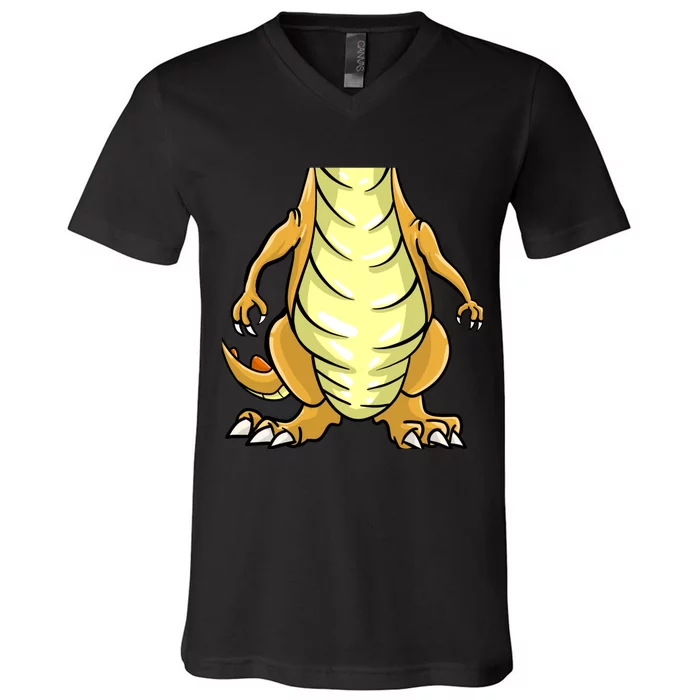 Cute Headless Dinosaur Costume Halloween Funny Animal Gift V-Neck T-Shirt