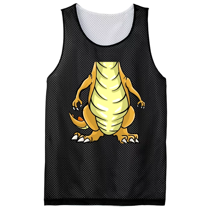 Cute Headless Dinosaur Costume Halloween Funny Animal Gift Mesh Reversible Basketball Jersey Tank