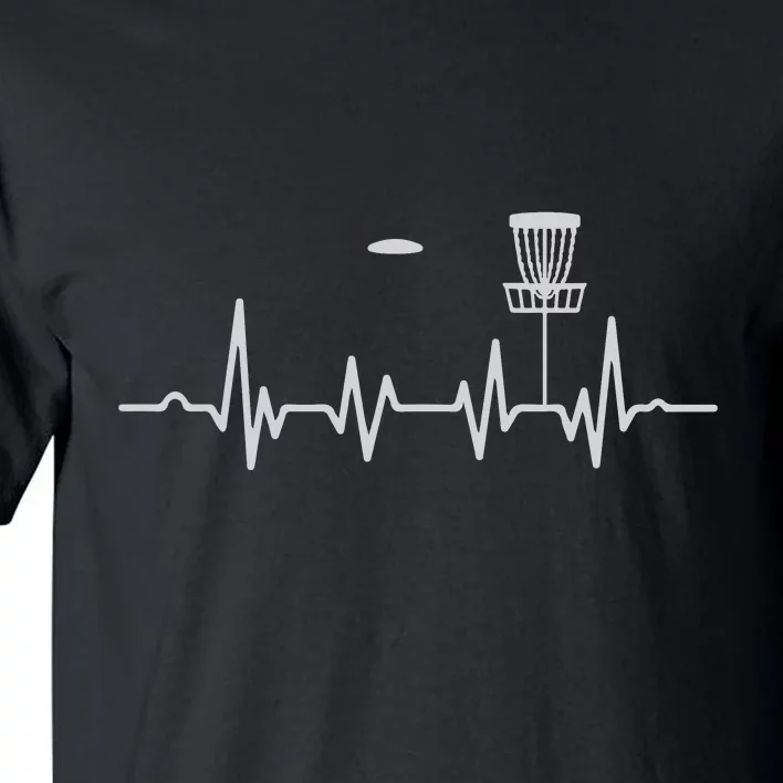 Cool Heartbeat Disc Golf Lovers With Flying Disc Golf Tall T-Shirt