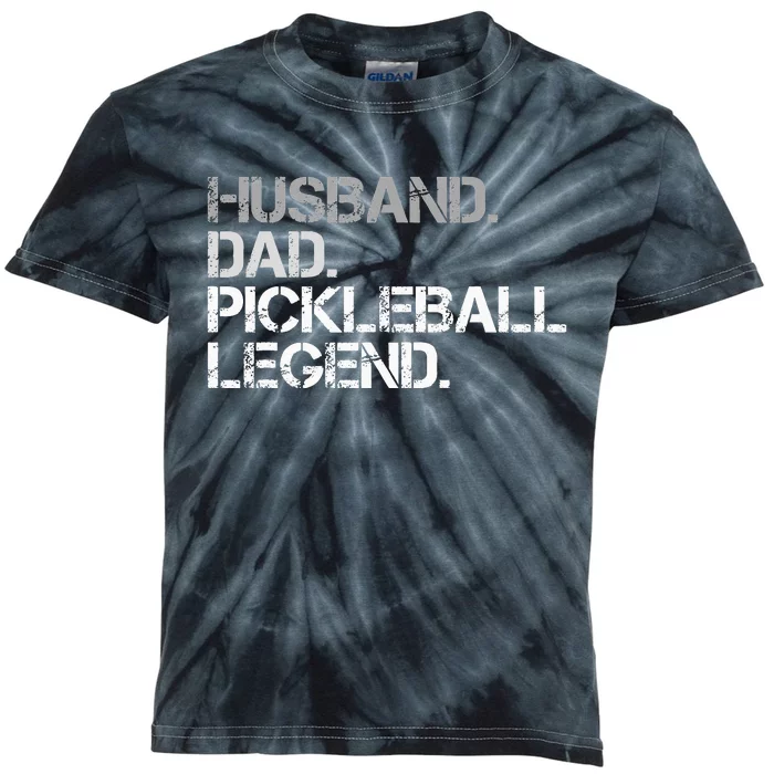 Cool Husband Dad Pickleball Legend Fathers Day Daddy Funny Kids Tie-Dye T-Shirt