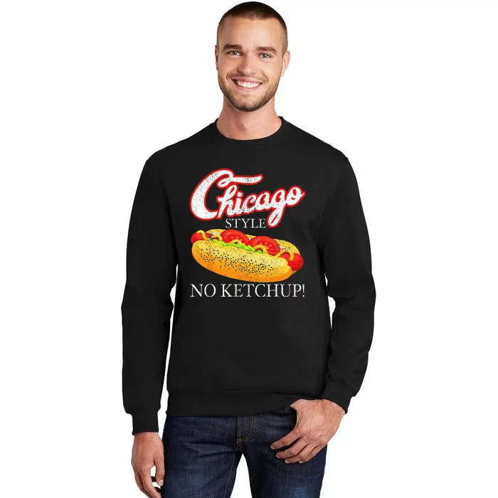 Chicago Hot Dog Summer Style 4th Of July No Ketchup Gift Sweatshirt