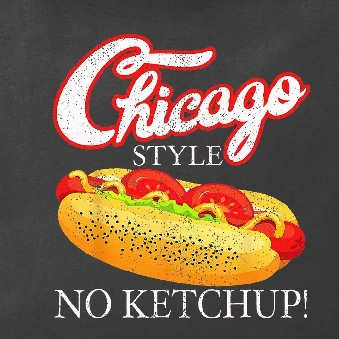 Chicago Hot Dog Summer Style 4th Of July No Ketchup Gift Zip Tote Bag