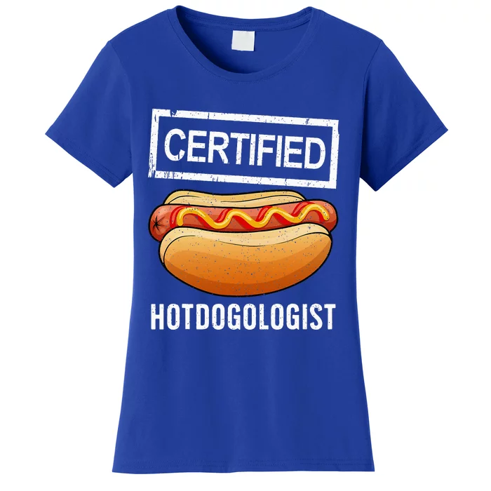 Cool Hotdog Design For Women Sausage Hot Dog Lover Women's T-Shirt