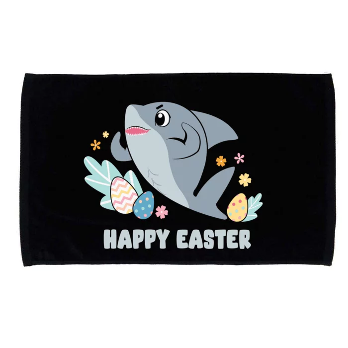 Cute Happy Easter Day Egg Hunt Orca Shark Meaningful Gift Microfiber Hand Towel