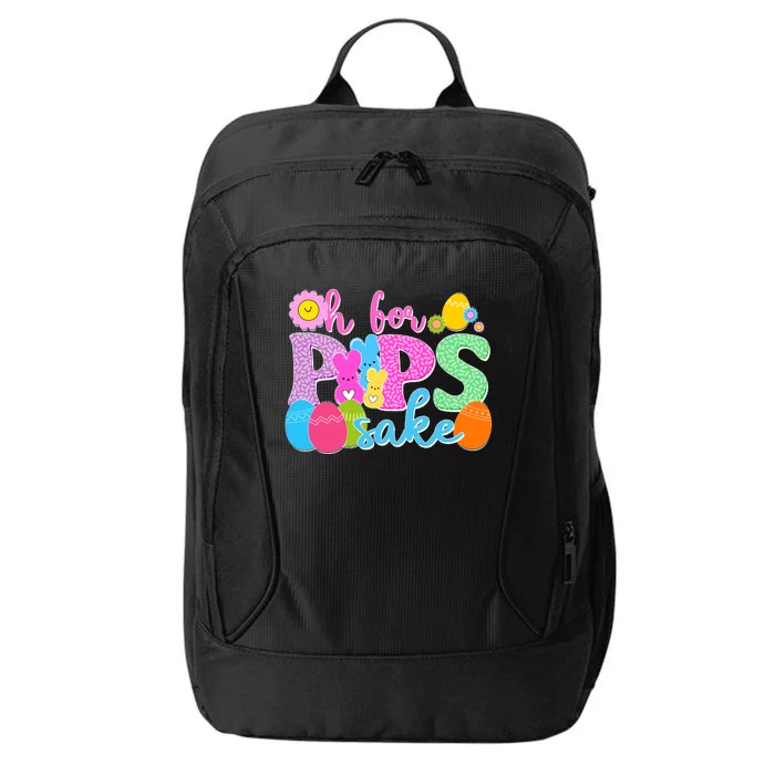 Cute Happy Easter Oh For Peeps Sake Marshmallow Bunnies City Backpack