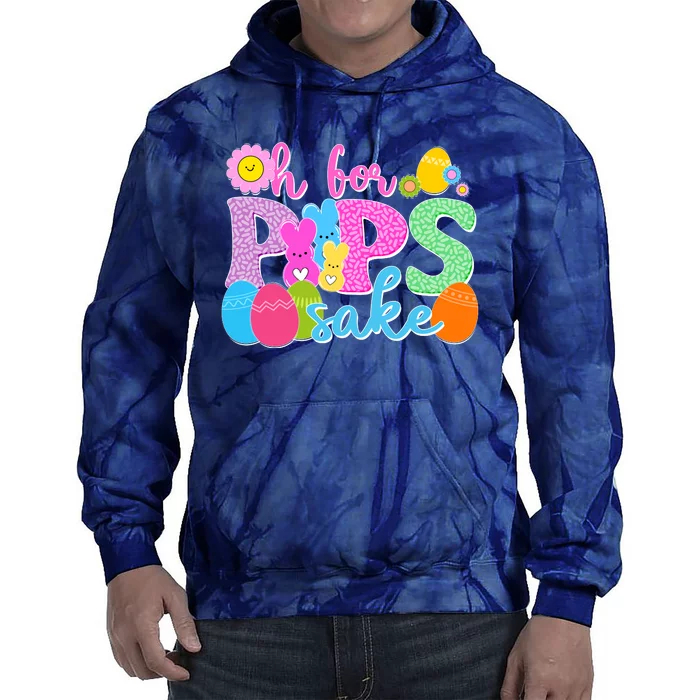 Cute Happy Easter Oh For Peeps Sake Marshmallow Bunnies Tie Dye Hoodie