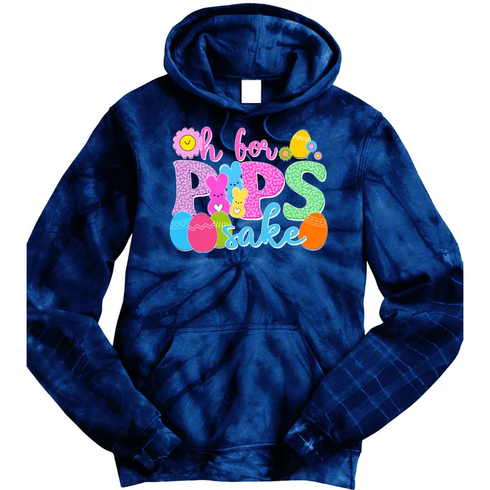 Cute Happy Easter Oh For Peeps Sake Marshmallow Bunnies Tie Dye Hoodie