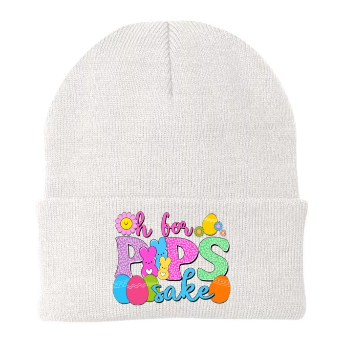 Cute Happy Easter Oh For Peeps Sake Marshmallow Bunnies Knit Cap Winter Beanie