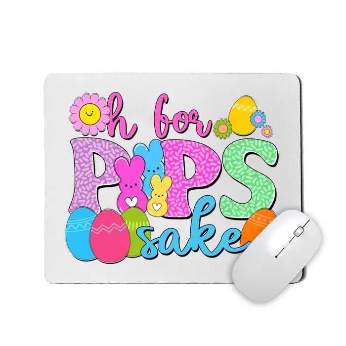 Cute Happy Easter Oh For Peeps Sake Marshmallow Bunnies Mousepad