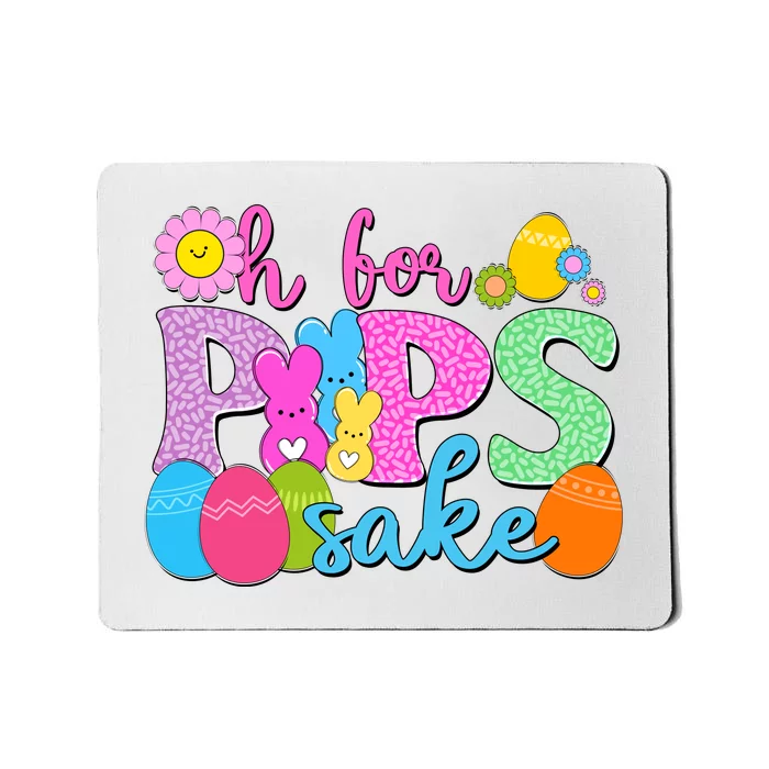 Cute Happy Easter Oh For Peeps Sake Marshmallow Bunnies Mousepad