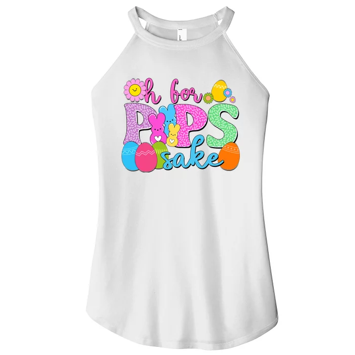 Cute Happy Easter Oh For Peeps Sake Marshmallow Bunnies Women’s Perfect Tri Rocker Tank