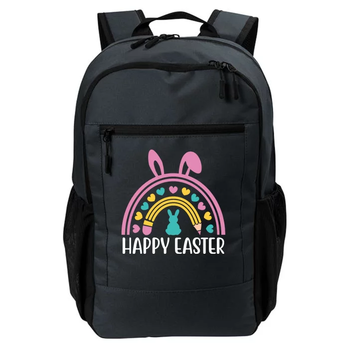 Cute Happy Easter School Teacher Student Bunny Daily Commute Backpack